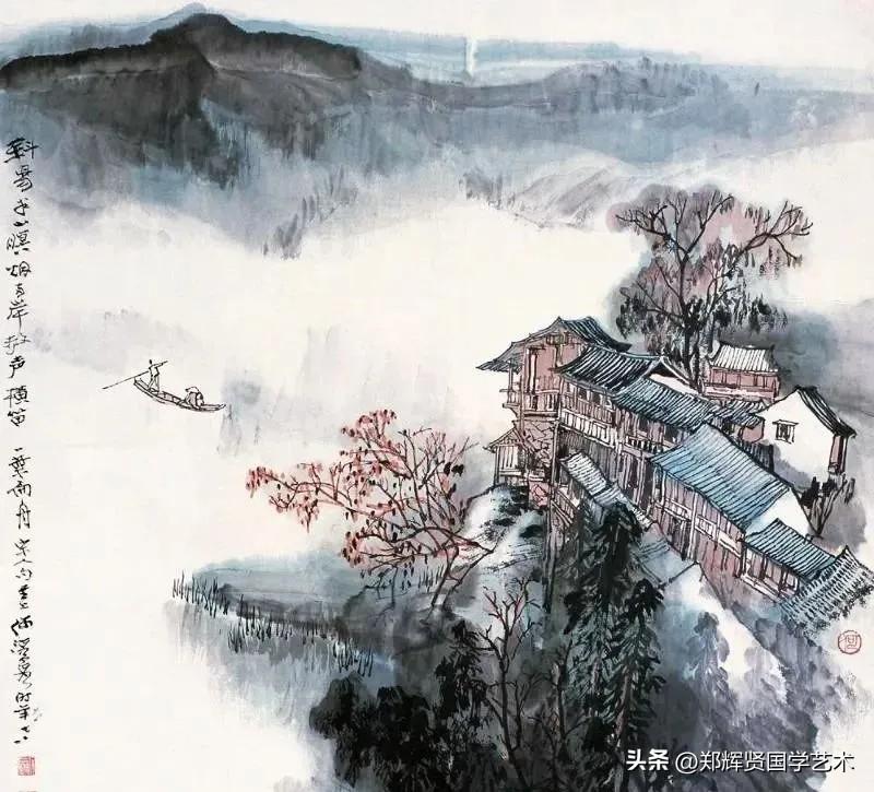 夕阳映翠微，莫问红尘多少事，山青水秀不思归(图6)