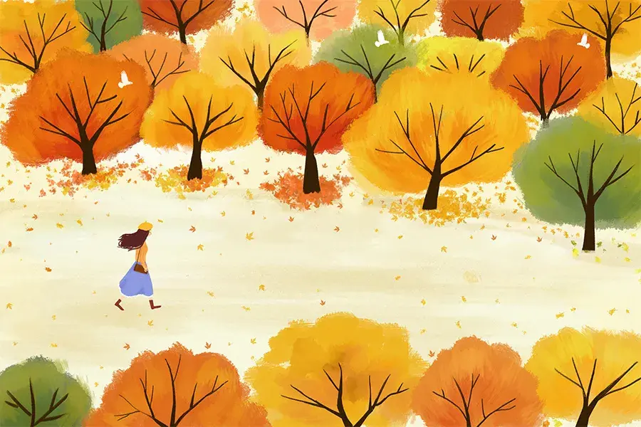 儿童画教程｜秋季趣味线描课程《热闹的森林》(图1)
