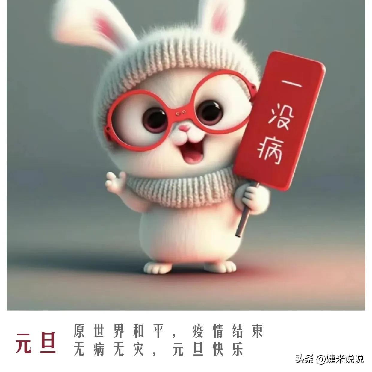 你好2023元旦文案｜兔年图片(图2)