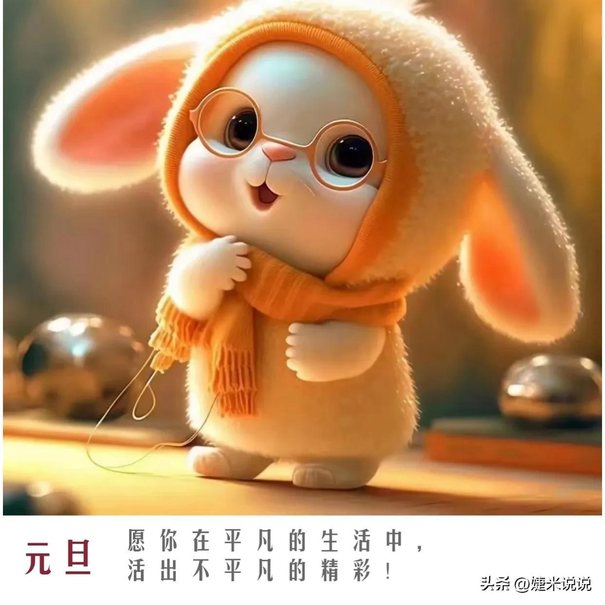 你好2023元旦文案｜兔年图片(图4)